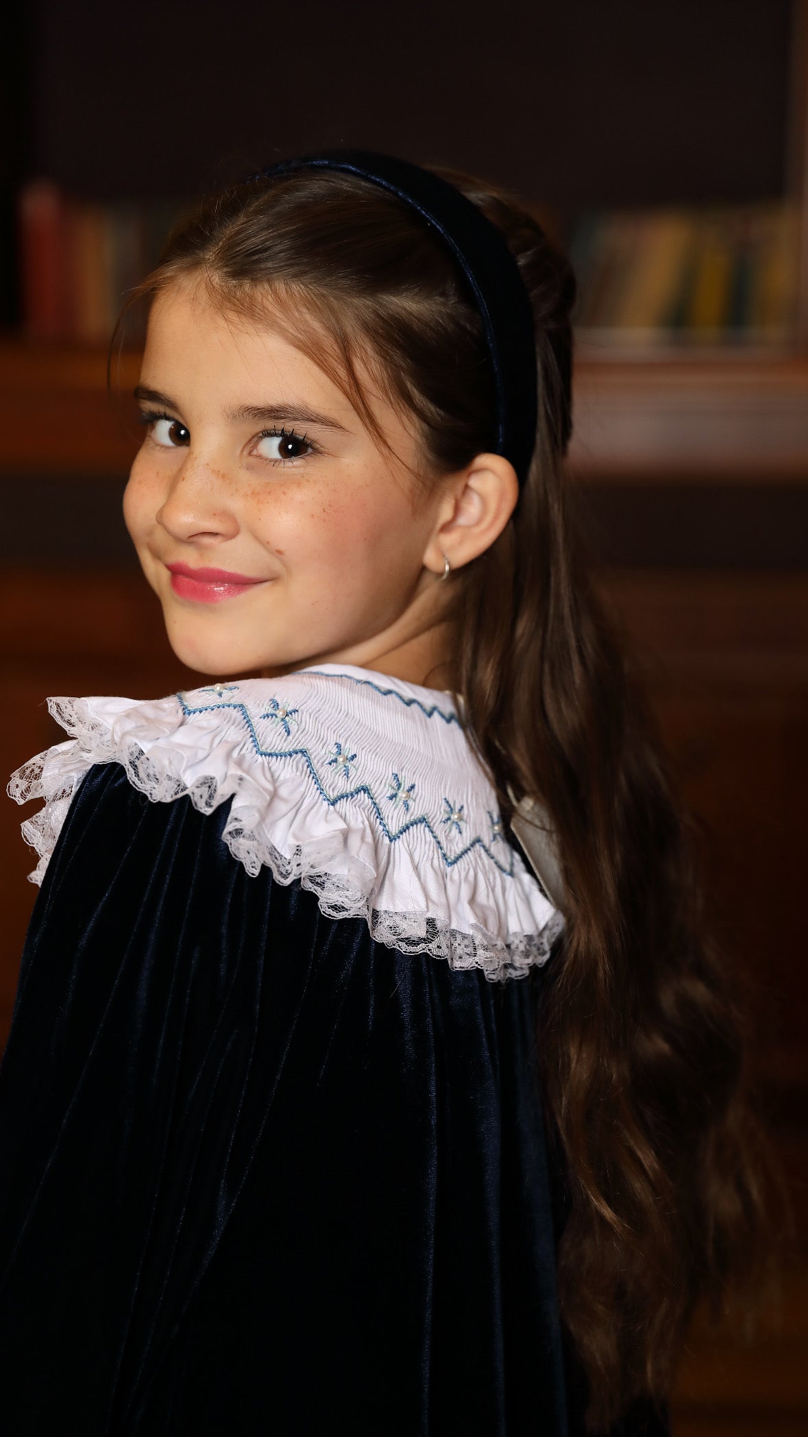Velvet moonlight dress + Headband - 98