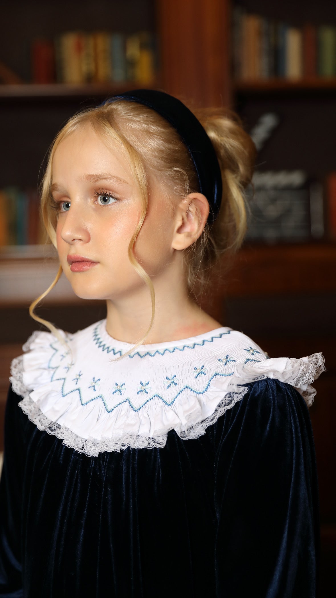 Velvet moonlight dress + Headband - 98