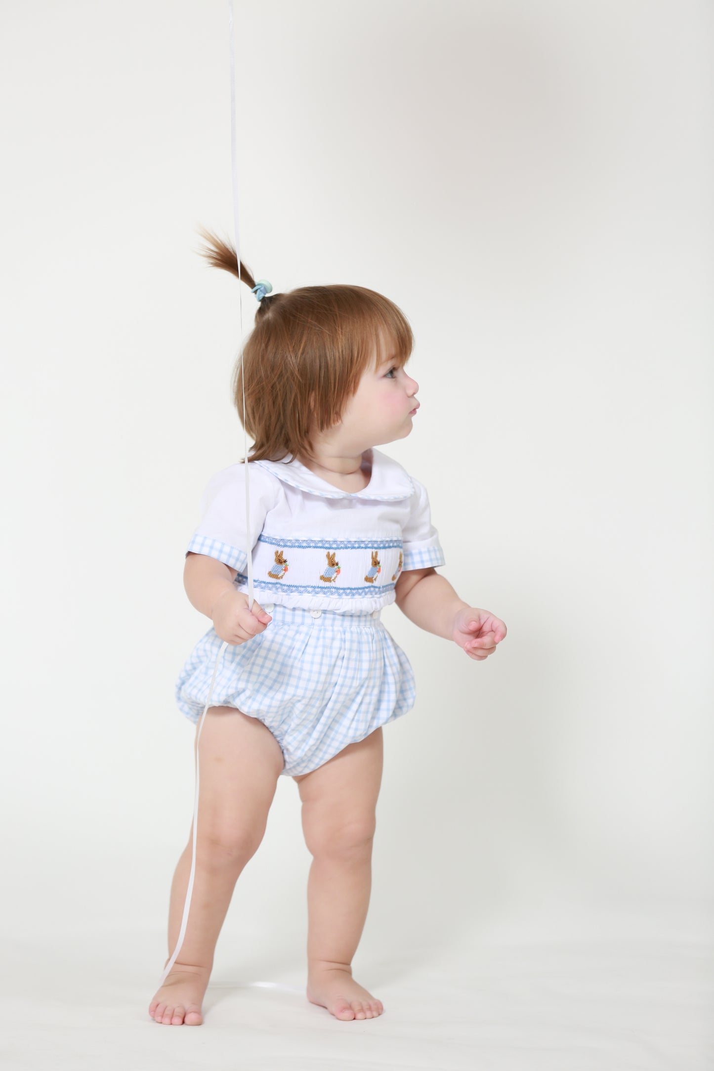 Striped rabbit romper-17
