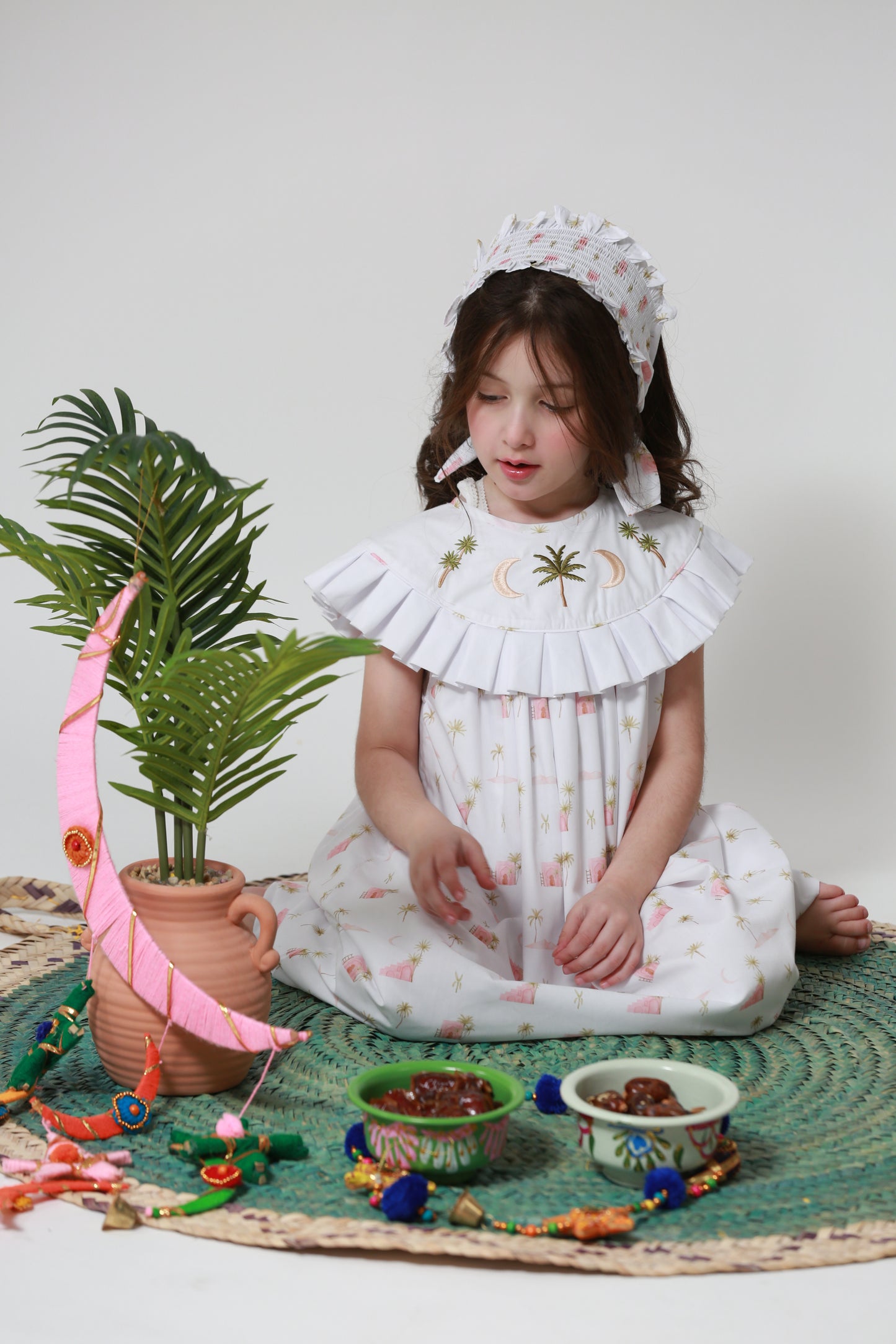 Palms LONG Jalabiya + headband -72