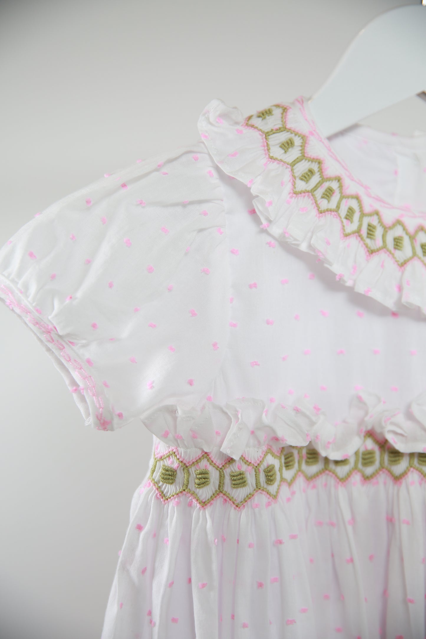 Sage Swiss dots dress-35