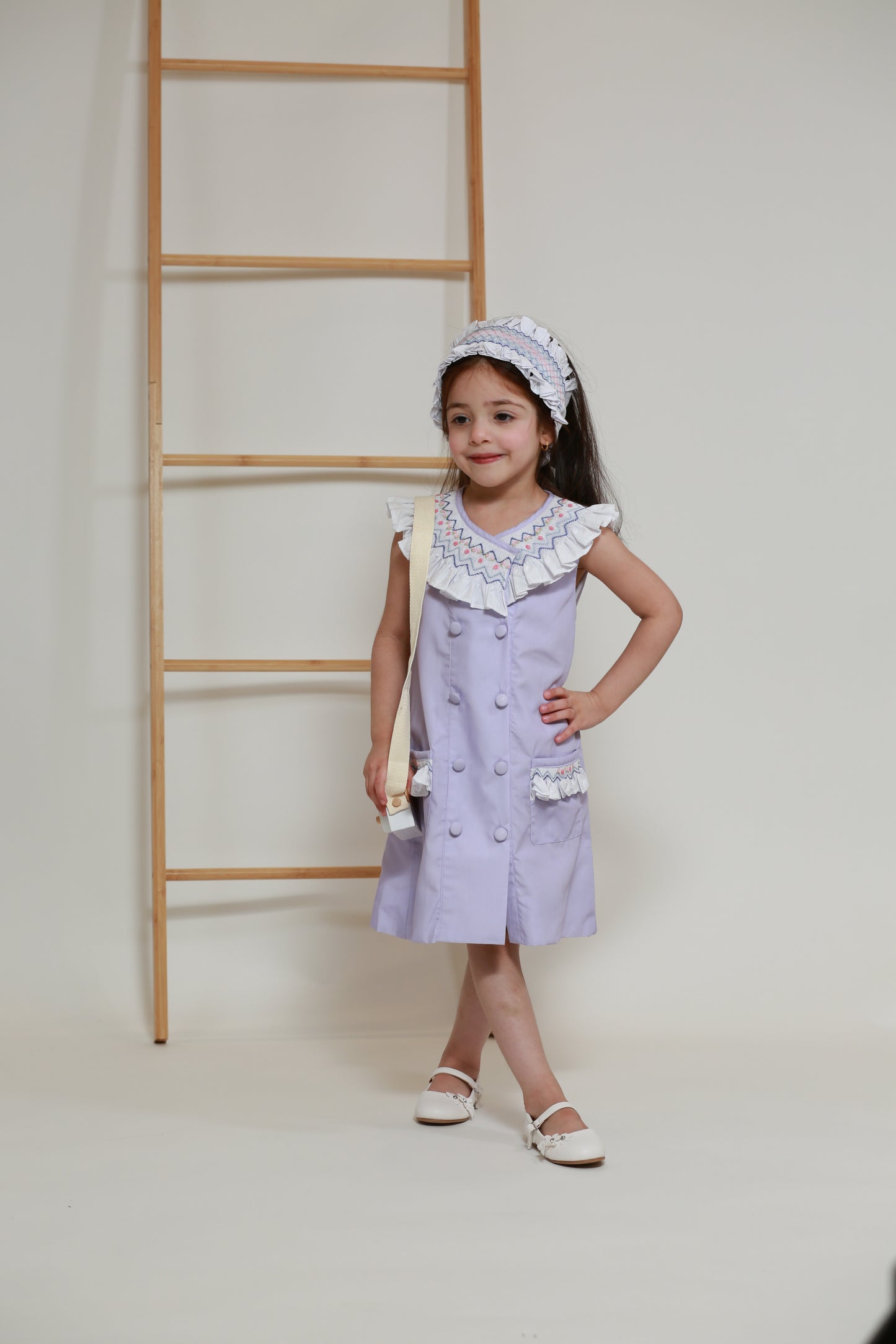 Purple Lacey dress + Headband -25