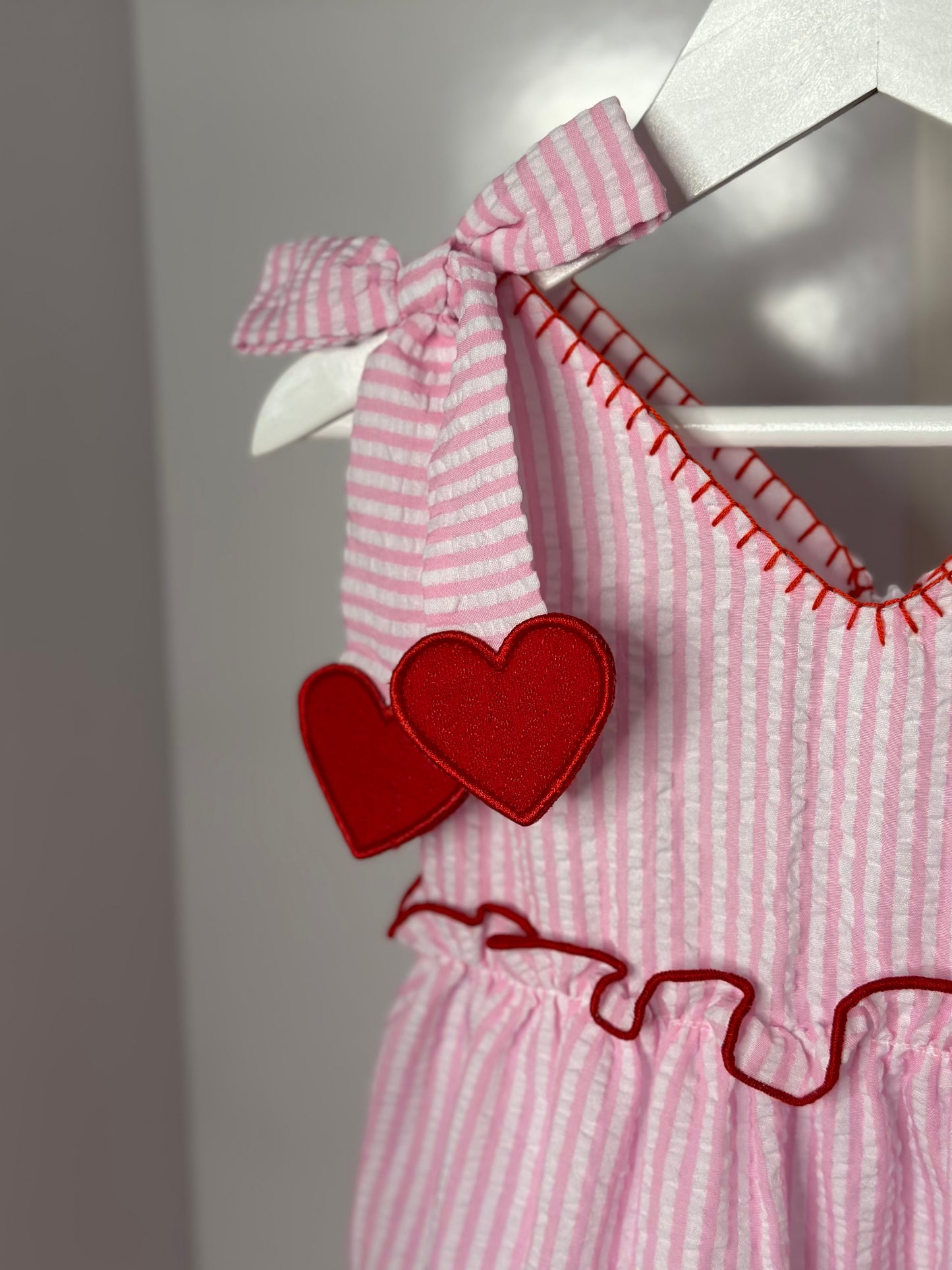Flirting hearts dress + 2 hair clips- 58