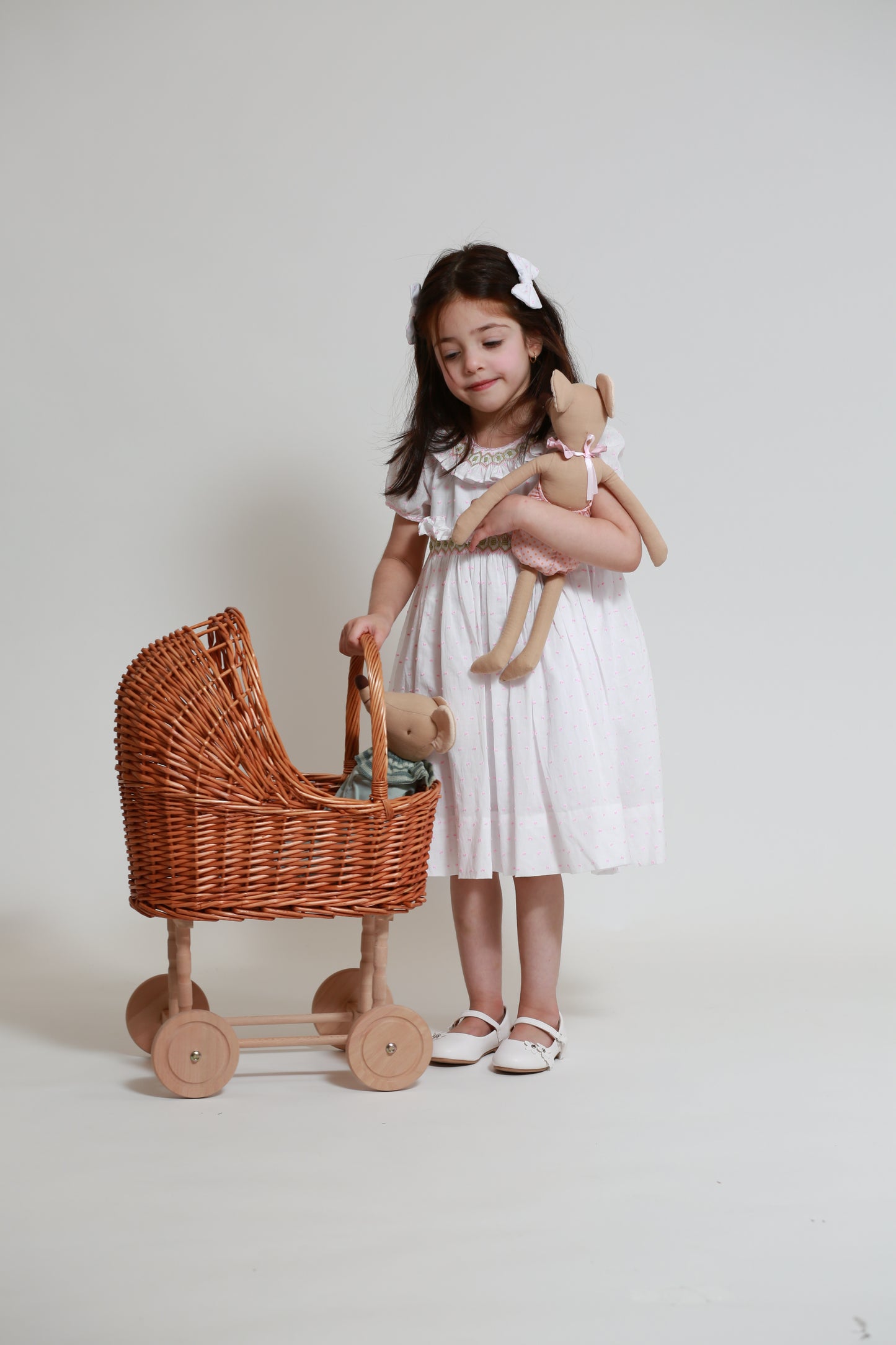 Sage Swiss dots dress-35