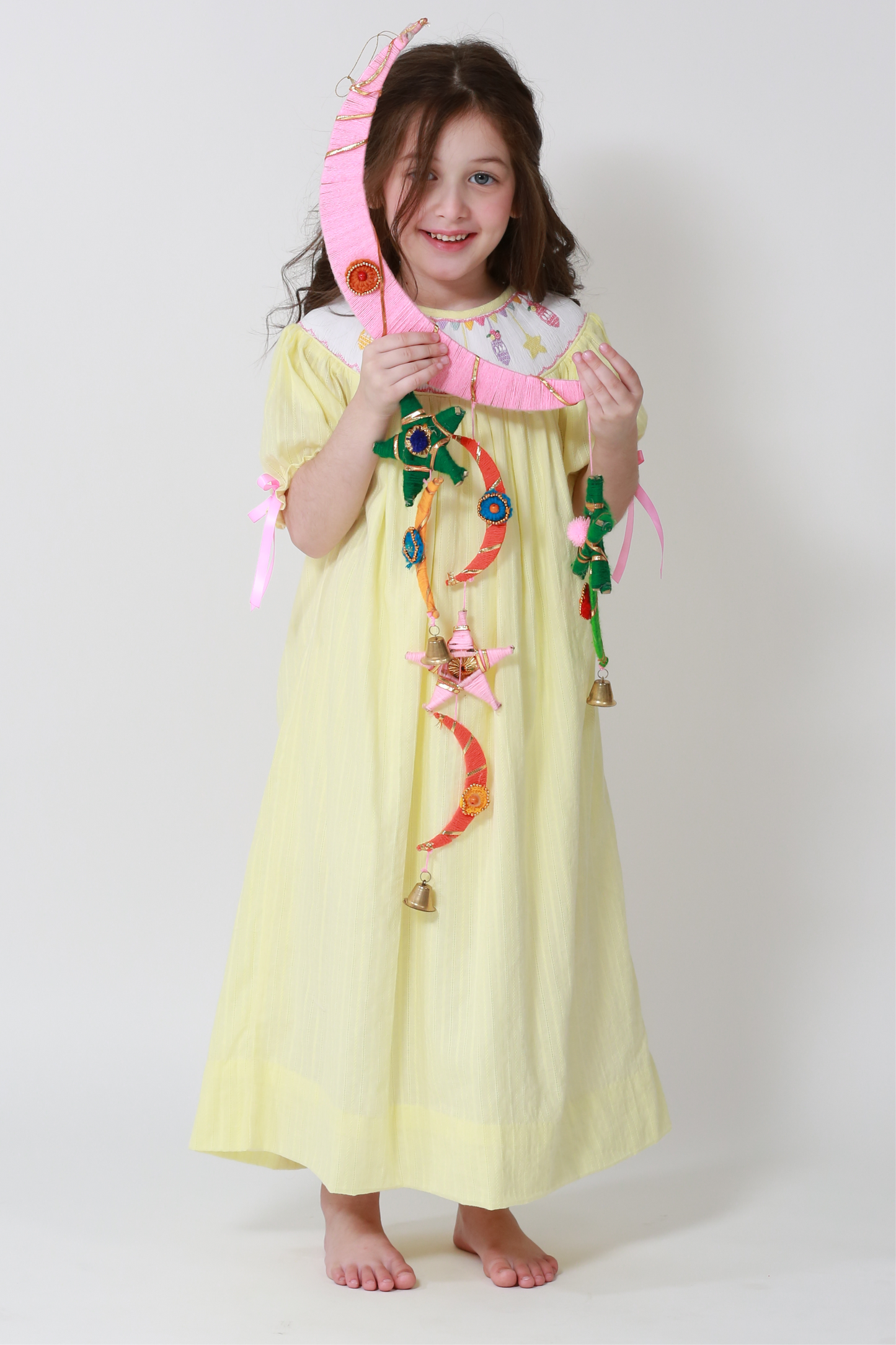 Lantern LONG jalabiya+ 1 big bow - 73