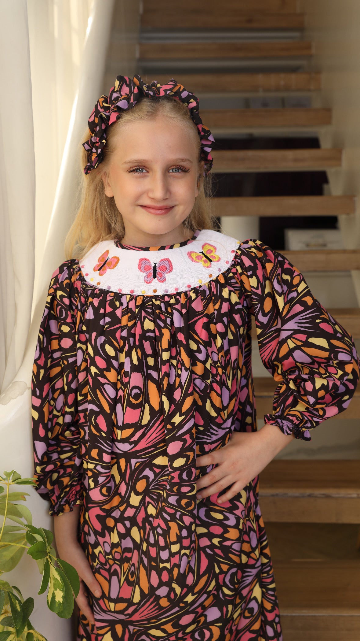 Twirl with butterflies + Headband - 112