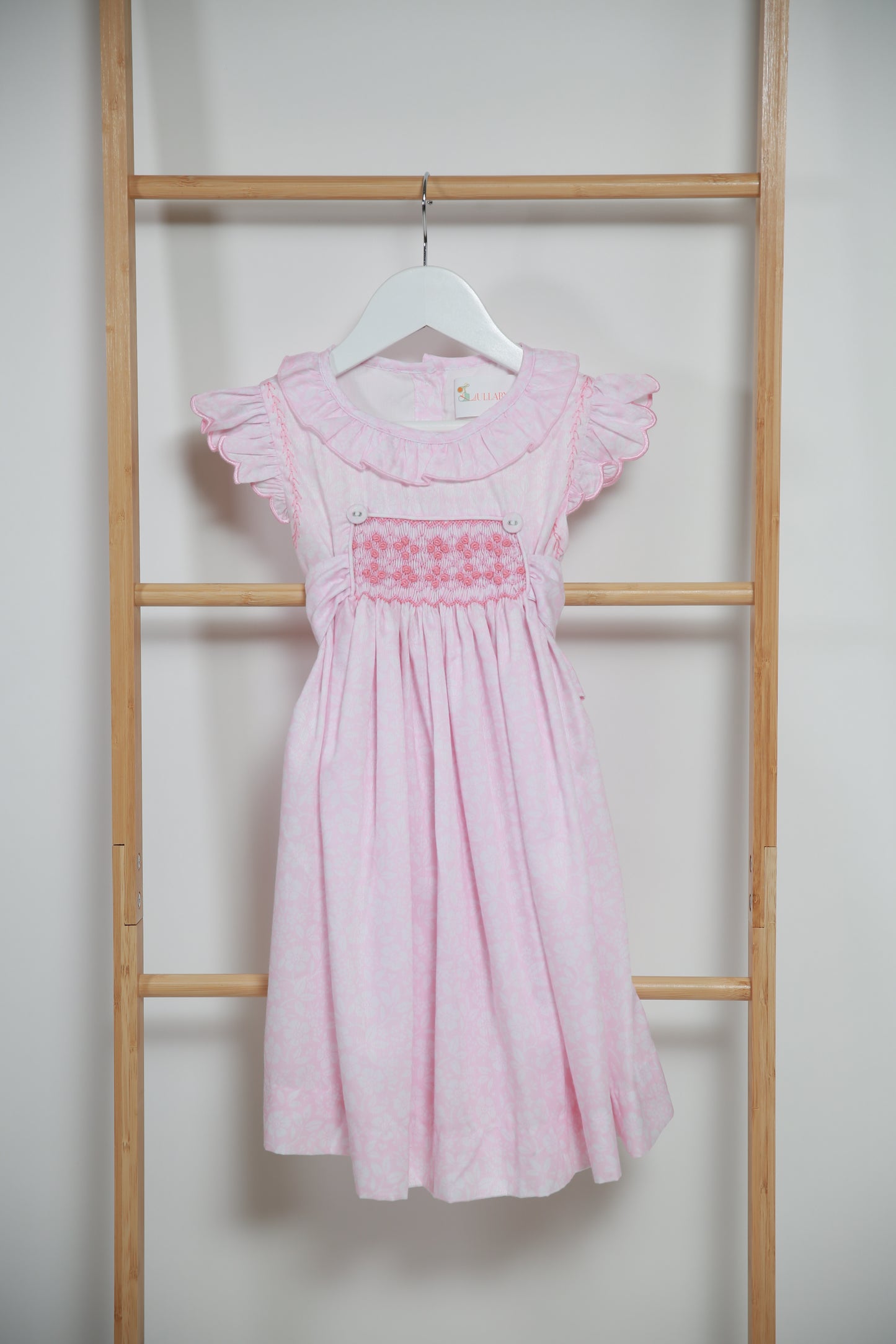Pink embroidery dress-28