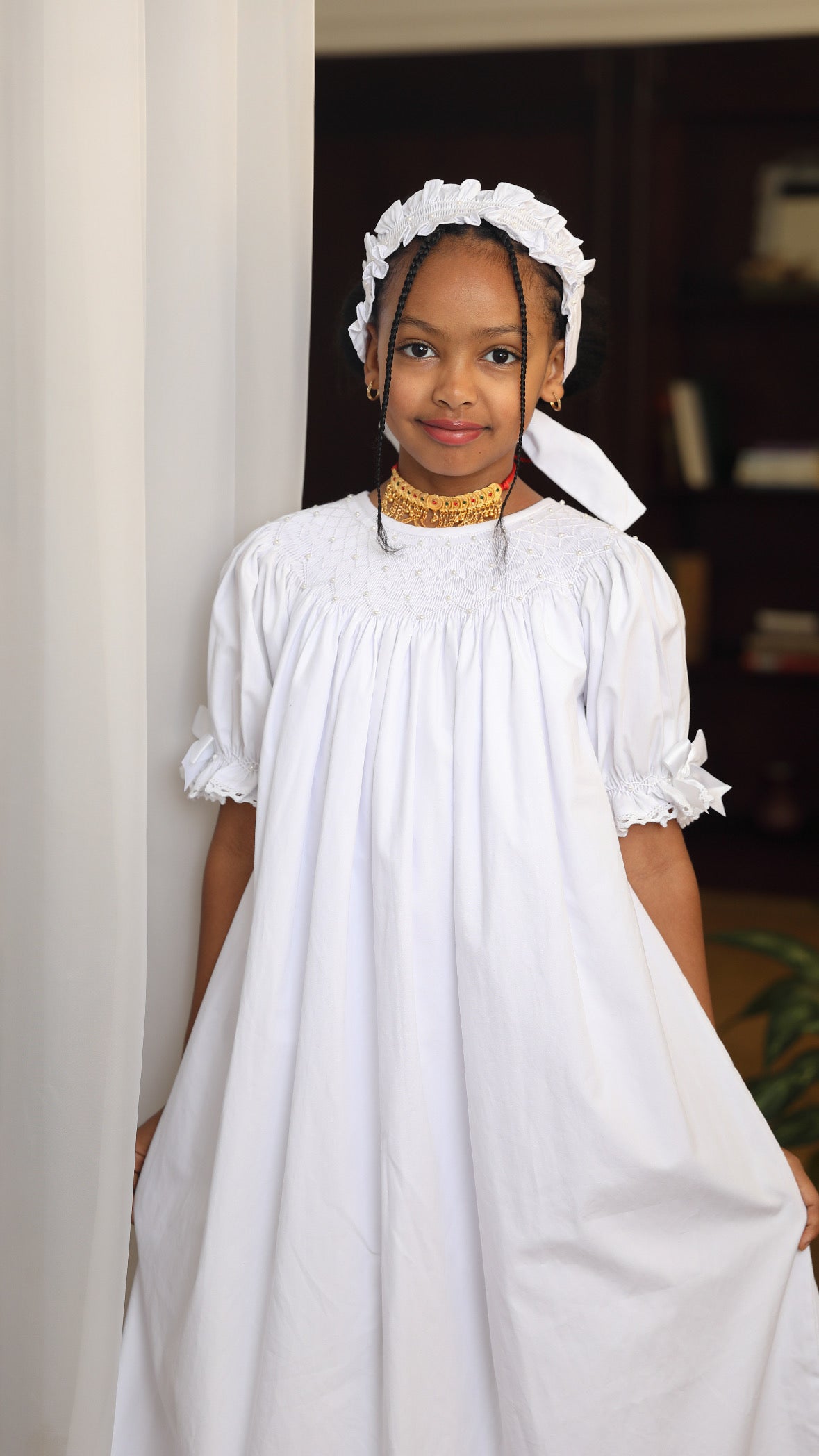 Pearly dreams Jalabiya + Headband - 18