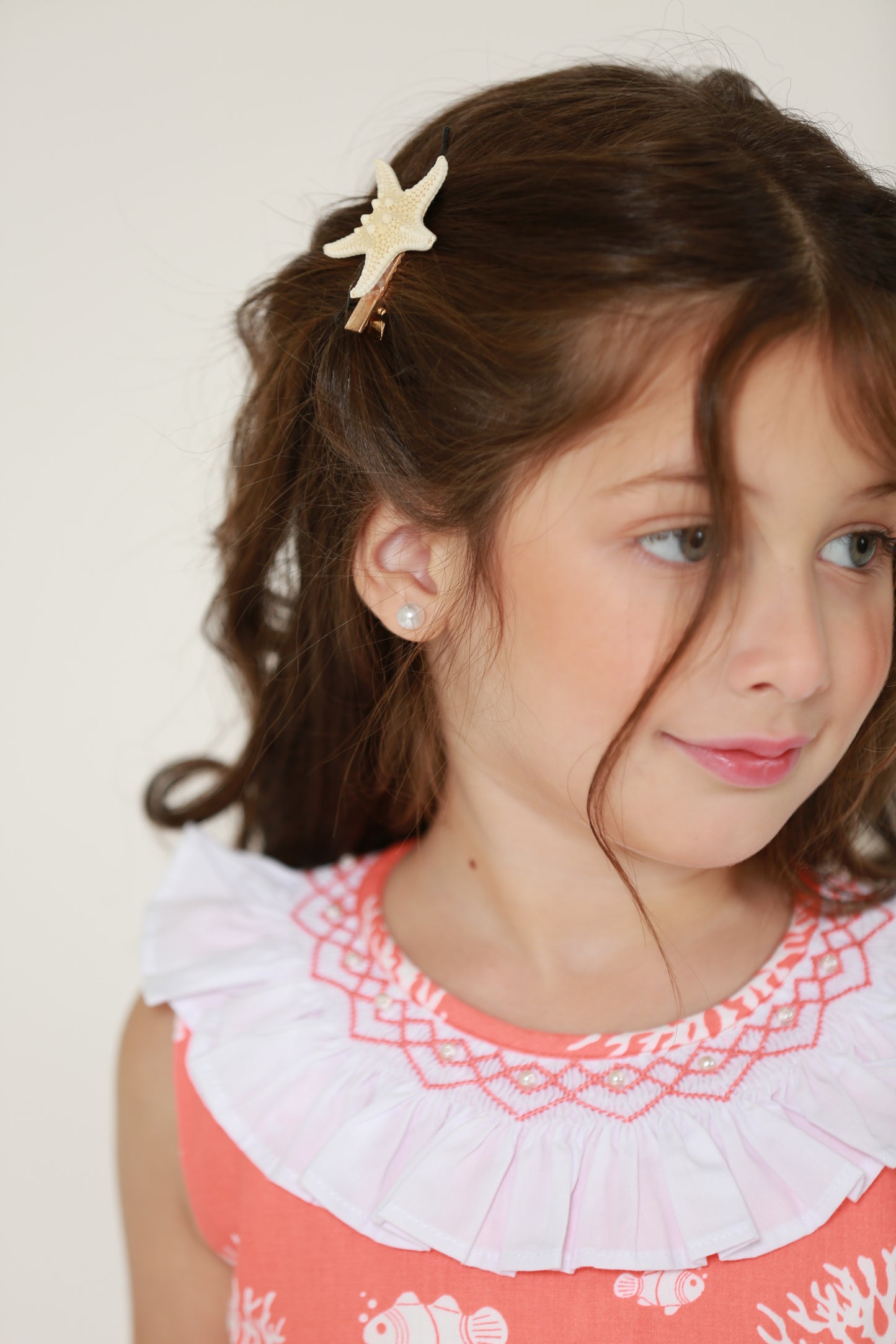 Sealife dress+ 2 starfish clips-46