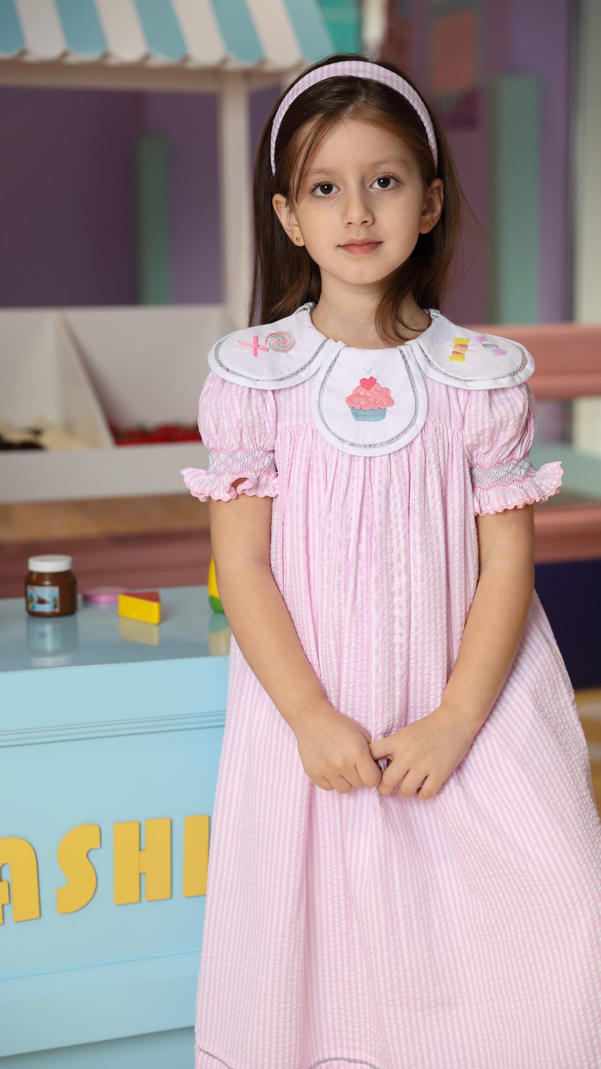 Yummy candy jalabiya + Headband - 37