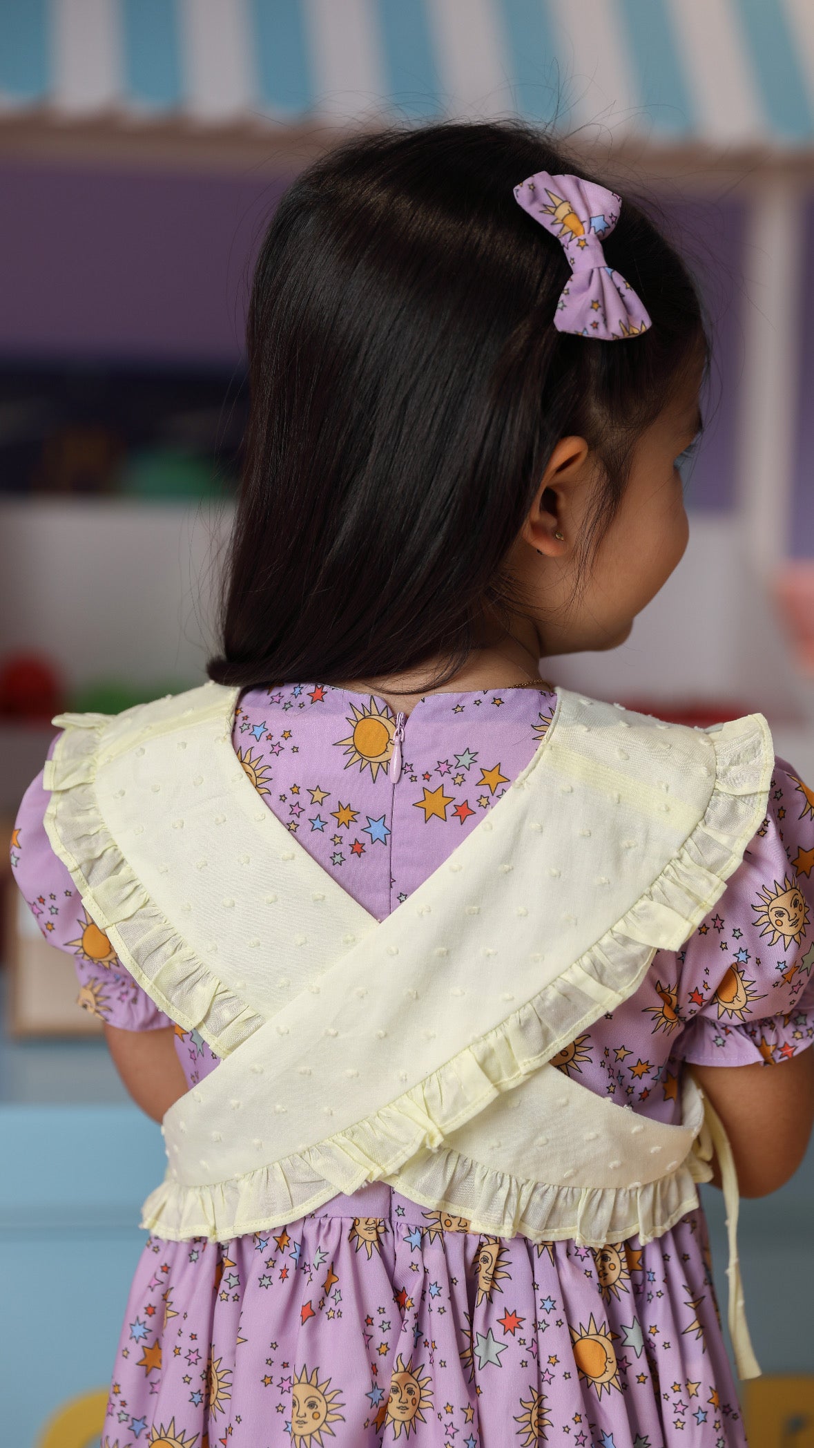 Twinkle sky jalabiya + hairclips - 25