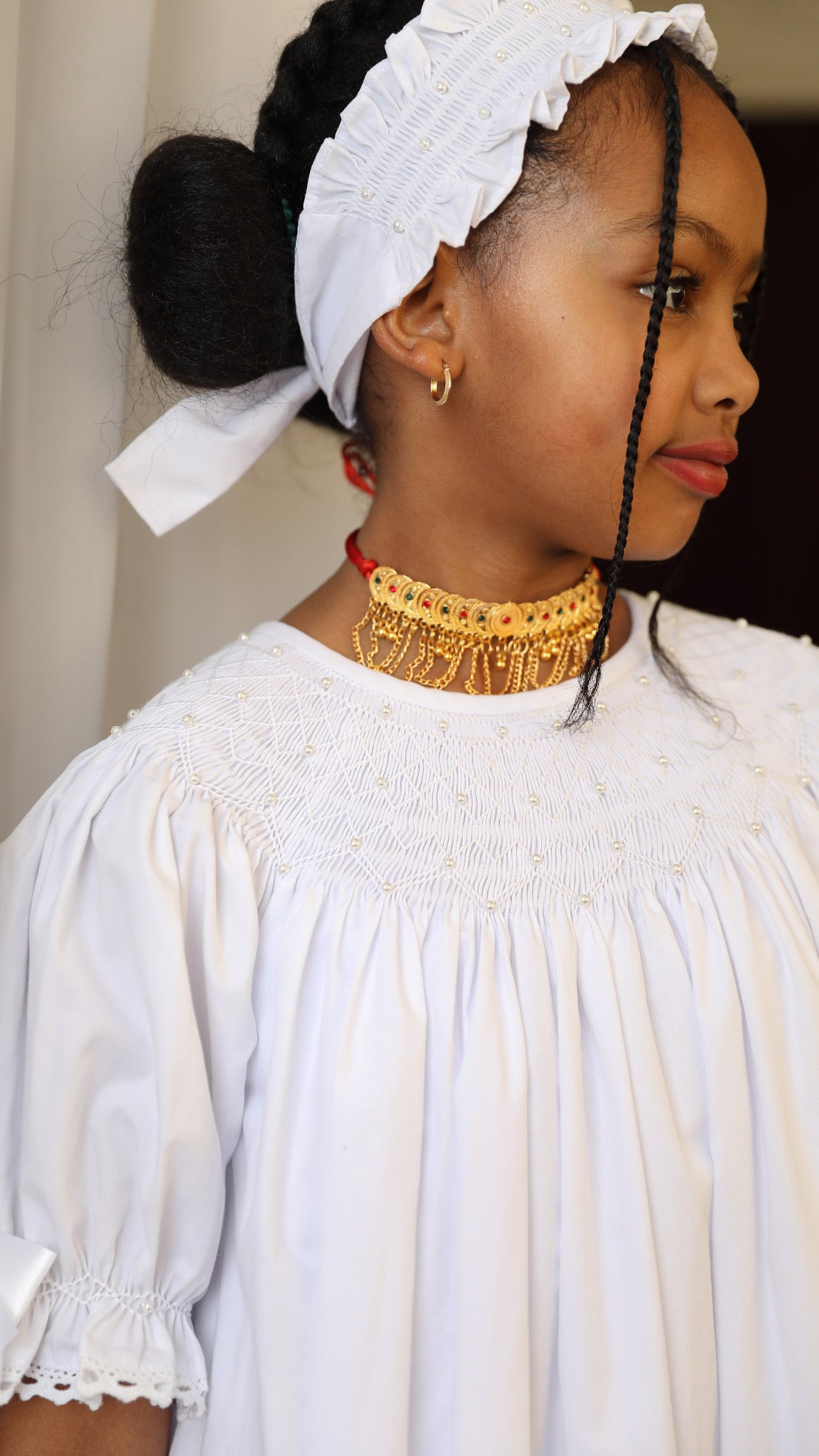 Pearly dreams Jalabiya + Headband - 18