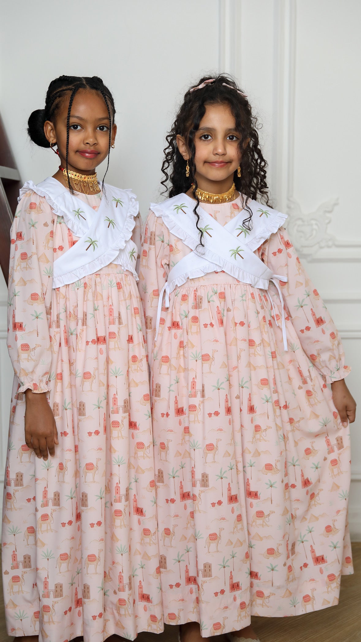 Desert bloom jalabiya + 2 hairclips - 44