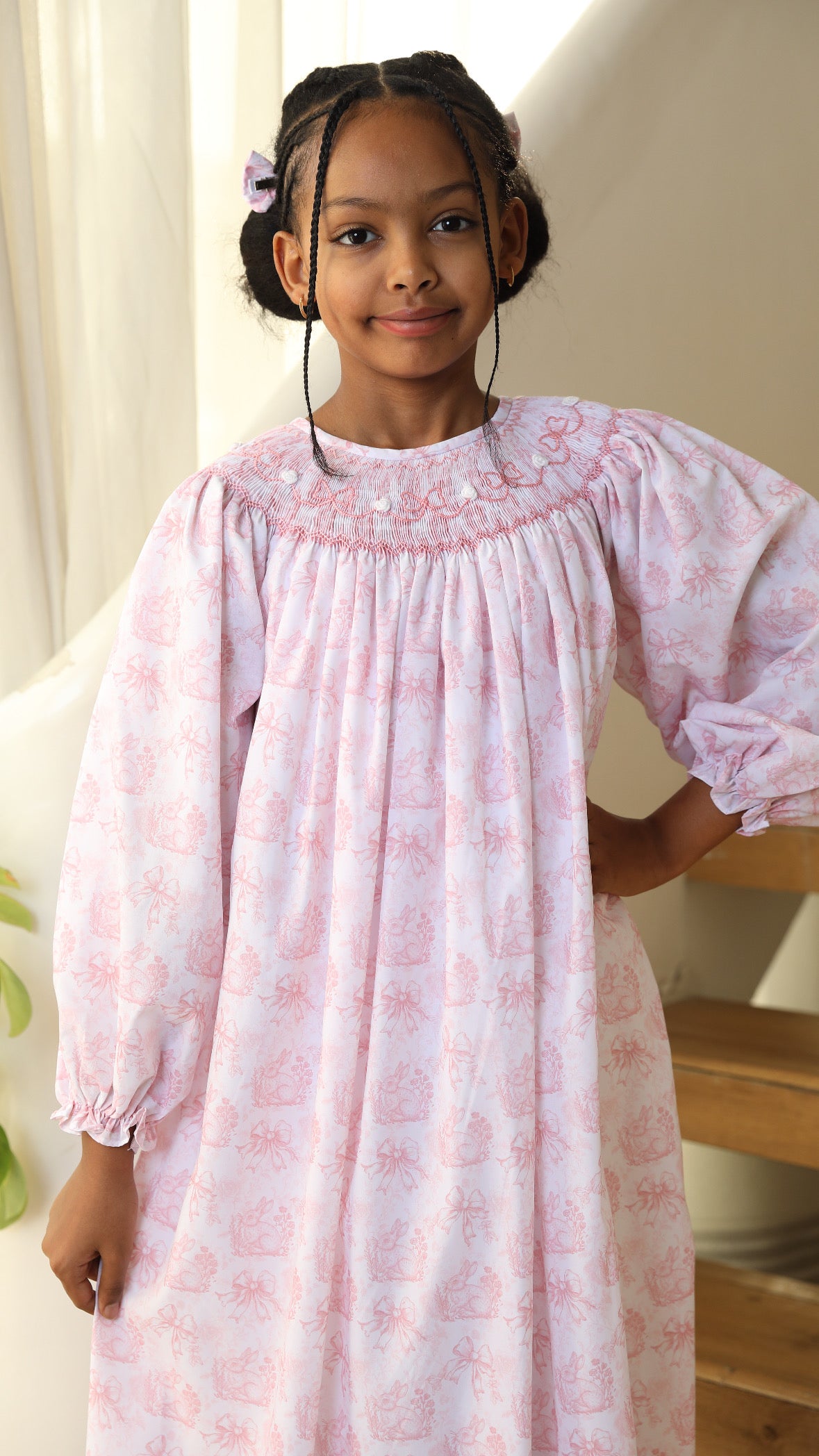 Rabbit whisper jalabiya + hairclips - 20