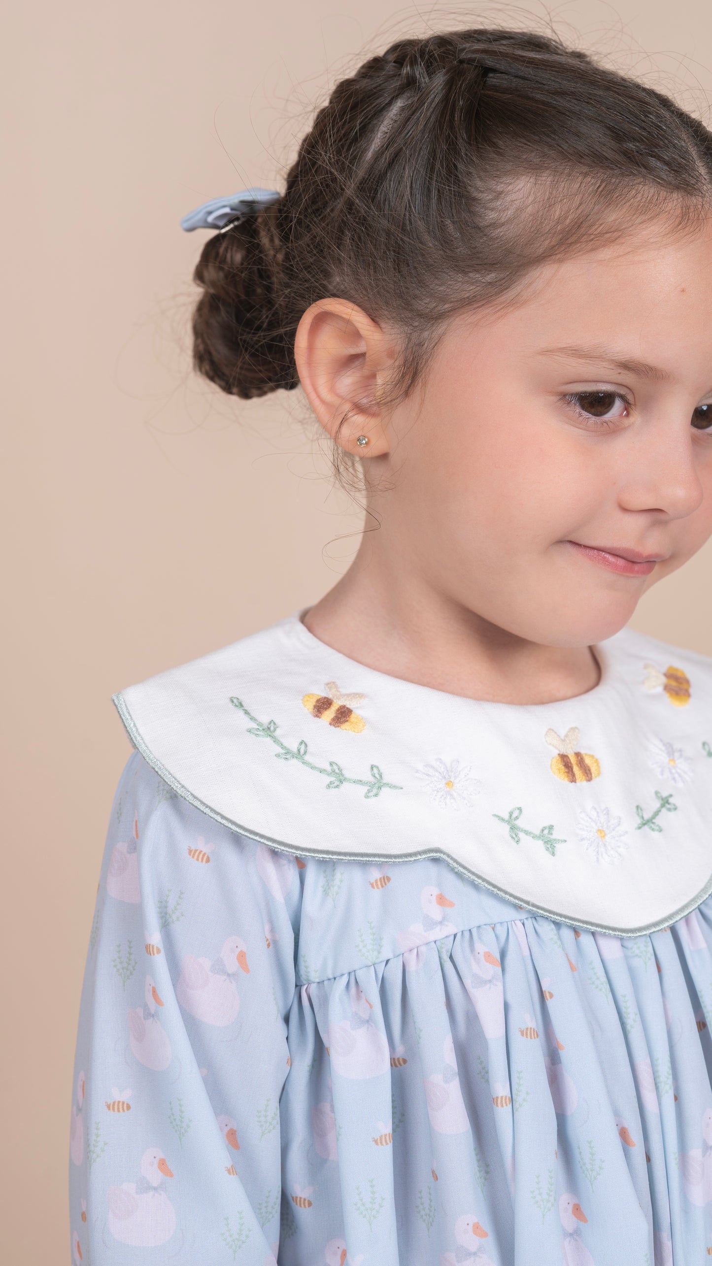 Daisy goose pajama + 2 hairclips - 159