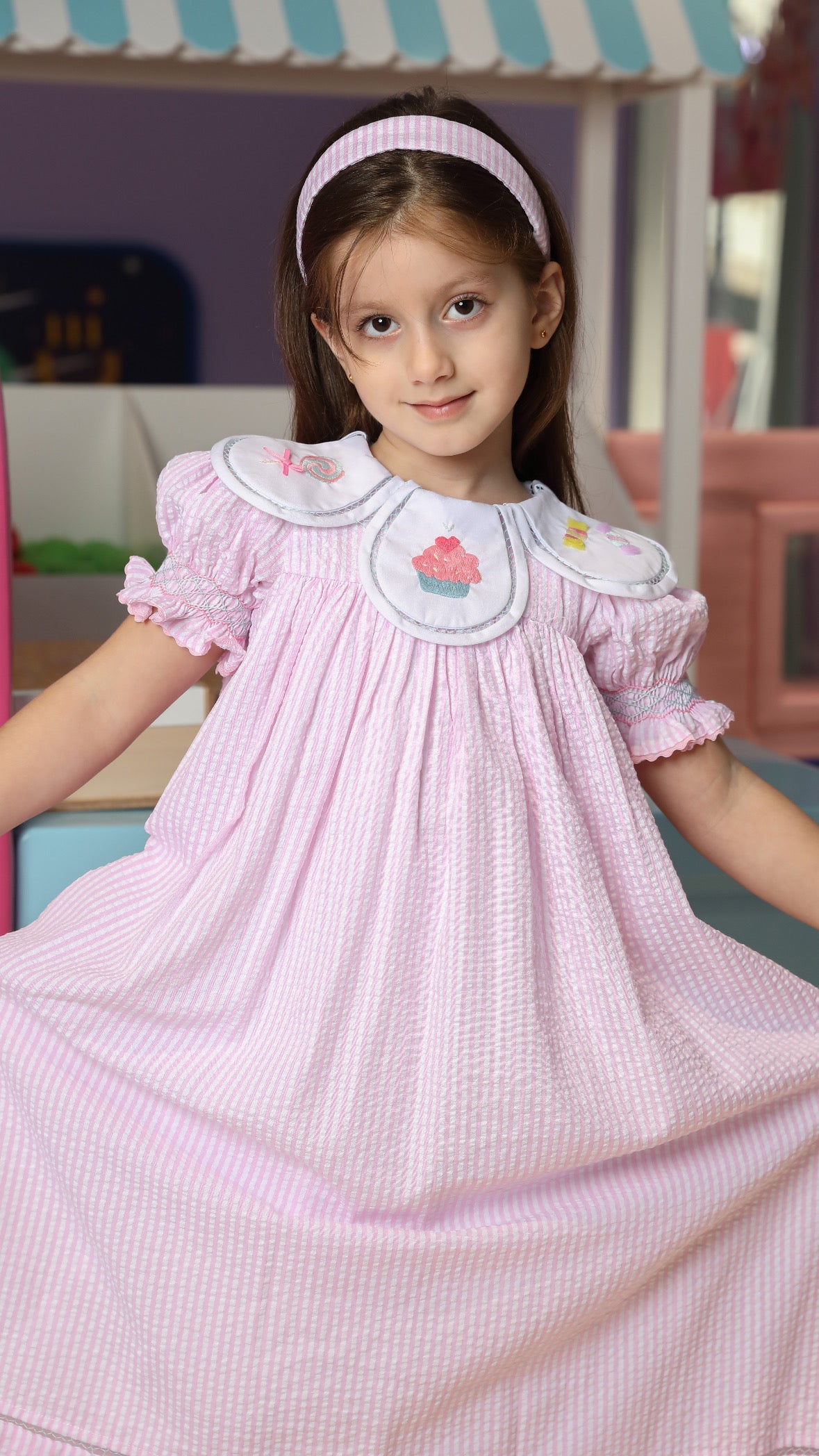 Yummy candy jalabiya + Headband - 37