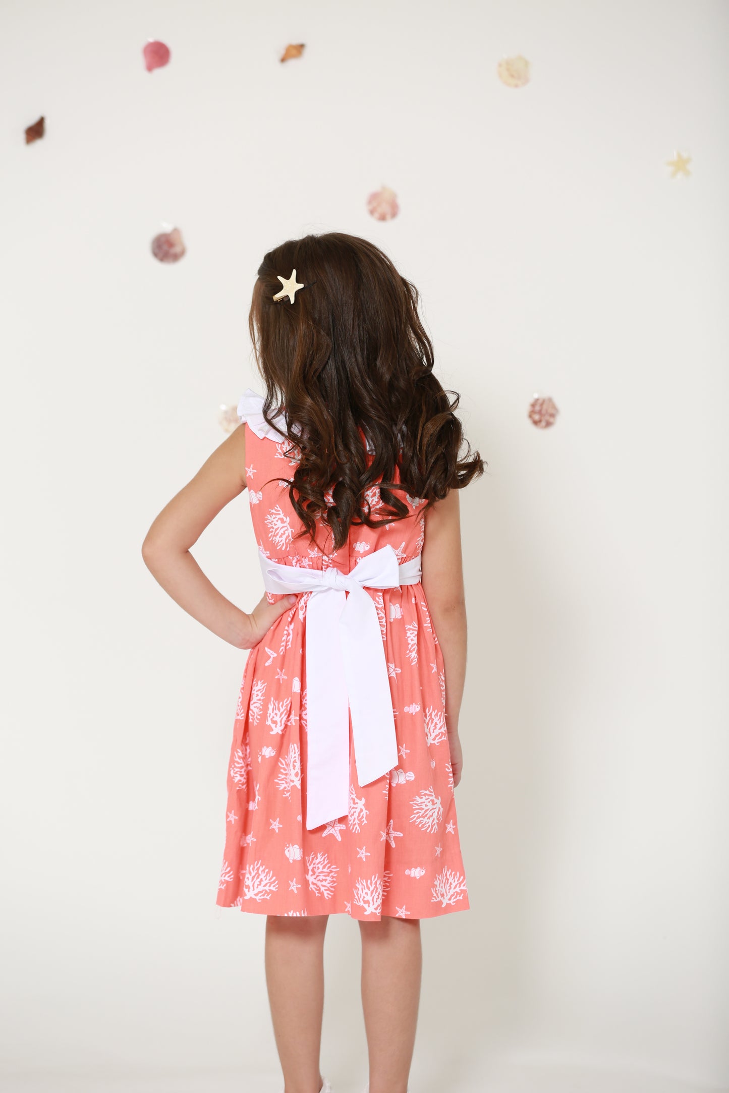 Sealife dress+ 2 starfish clips-46