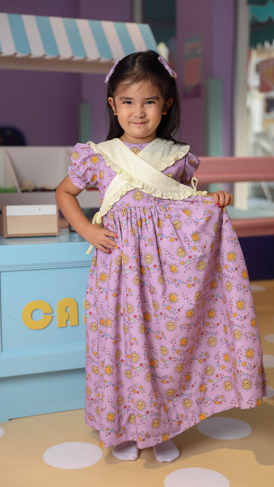 Twinkle sky jalabiya + hairclips - 25