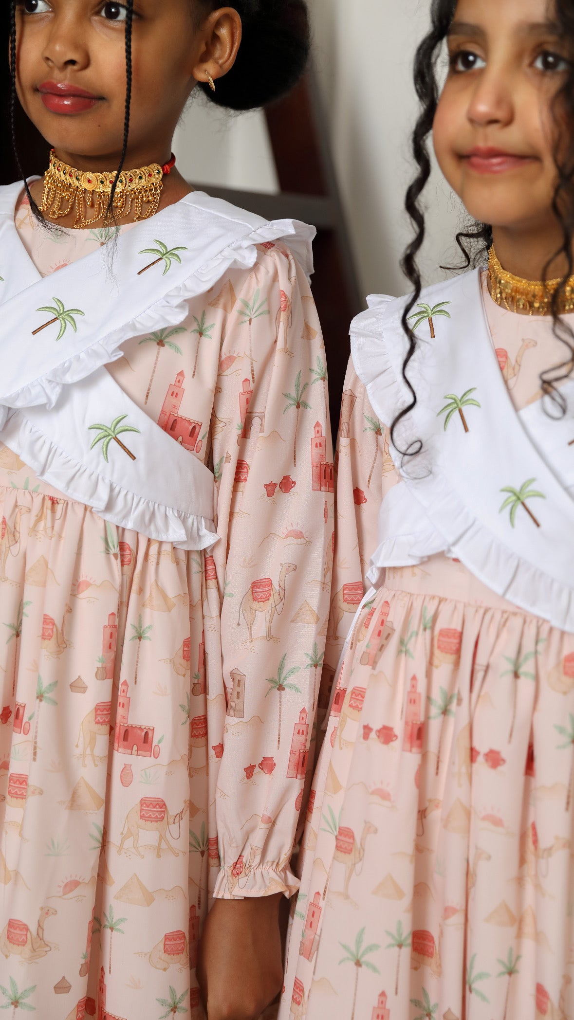 Desert bloom jalabiya + 2 hairclips - 44